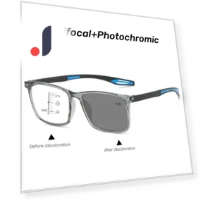 Progressive Multifocal Photochromic Reading Glasses — Reading Glasses, Wipon