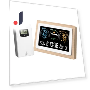 Smart Weather Station with Clock — Home Climate Control, TOMTOP JMS