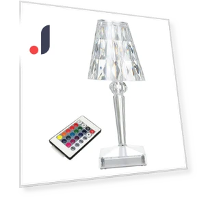 Acrylic Table Lamp with Diamonds — Lighting, Refreshing Home