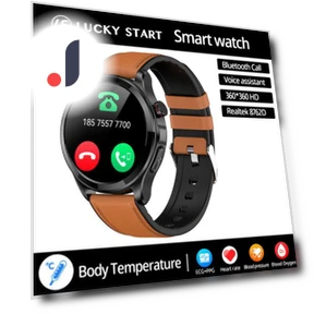 AMOLED Smart Watch with ECG+PPG Health Monitoring — Smartwatches, Lucky Start