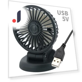 Car Fan with 3 Heads — Portable USB Fans, zhishangyoupin