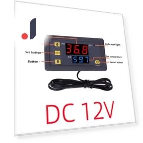 Digital Temperature Regulator with LED Display — Home Climate Control, Refreshing Home