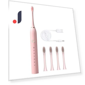 Electric Toothbrush with 4 Brush Heads — Electric Toothbrush Heads, Refreshing Home