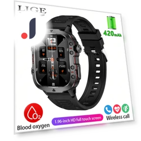 HD Square Screen Smart Watch — Smartwatches, LIGE