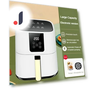 High-Performance Electric Fryer with Touch Screen — Air Fryers, Crown Global