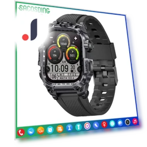 Military Smartwatch with Fitness Tracker — Smartwatches, SACOSDING