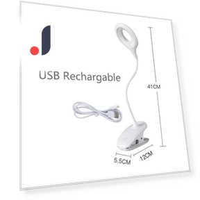 Rechargeable Reading Lamp with Clip — Reading Lights, Binchi Lighting Appliances