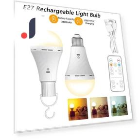 Rechargeable USB C Bulb with Remote Control — LED, Binchi Lighting Appliances