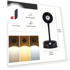 Rechargeable Wireless Smart LED Wall Spotlight with Human Body Sensor — Night Lights, Binchi Lighting Appliances