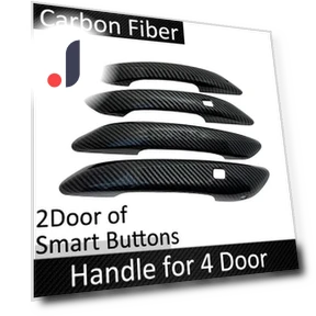 Smart Carbon Fiber Door Handle Cover — Car Door Entry Guard