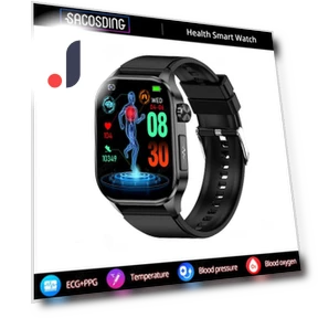 Smart Watch with ECG, Blood Pressure, and Blood Oxygen Monitoring — Smartwatches, SACOSDING