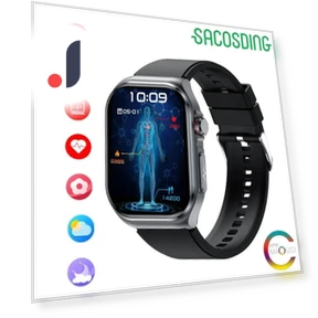 Smart Watch with NFC ECG HRV Health Monitoring — Smartwatches, SACOSDING