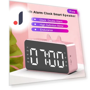 Smart Wireless Bluetooth Speaker Alarm Clock — Alarms & Clocks, Factory Discount Outlet