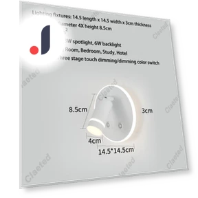 Tricolor LED Touch Bedside Lamp — Desk & Table Lighting, Binchi Lighting Appliances