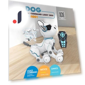 Voice Controlled Lady Dog Animal Robot Toy — Interactive Animal Companions, tree