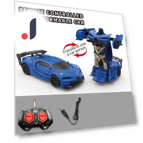 Deformation Car Mini 2 In 1 Car Toys Transform Car Robot Model Car Remote Control Toy — Interactive Figures & Robots, GYROBALL