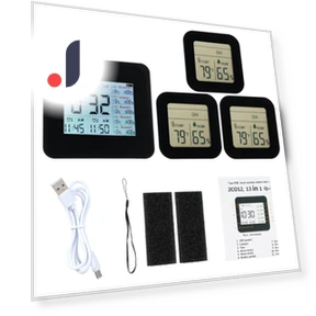 Digital Hygrometer with 5 Remote Sensors — Hygrometers, TOMTOP JMS