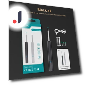 Ear Cleaner with Camera and LED Light — Syringes, Men Women Necklaces Supermarket