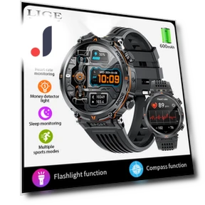 Men's Smart Watch with LED Flashlight — Smartwatches, LIGE
