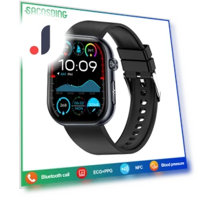 NFC Smart Watch with Amoled Display — Smartwatches, SACOSDING
