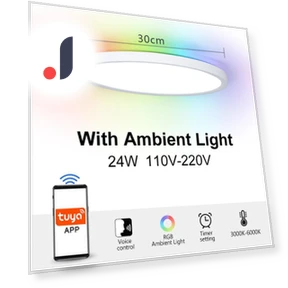 RGB Smart Ceiling Lamp — Overhead Lighting, Rainbow Rain
