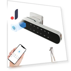 Smart Door Lock with Fingerprint and Handle — Locks, TOMTOP JMS