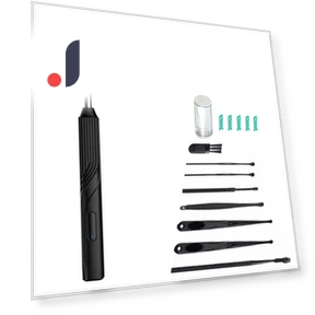 Smart Ear Cleaner with Camera and LED Light — Syringes, Auto Launcher