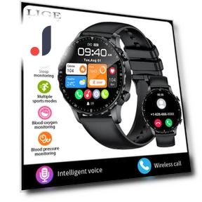 Smart Watch with Bluetooth Calls and Heart Rate Detection — Smartwatches, LIGE