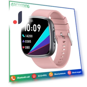 Smart Watch with ECG Heart Health Analysis — Smartwatches, SACOSDING