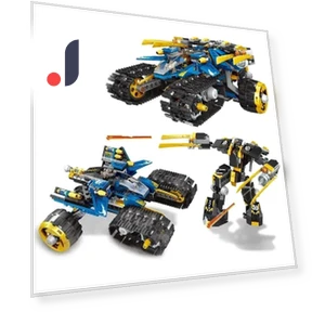 Thunder Raider Mechanical Warrior Robot Building Blocks Model — Construction Kits, TIANGU