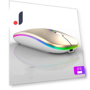 Wireless Mouse with RGB LED Backlight — Mouse Pads, Meiteai-All