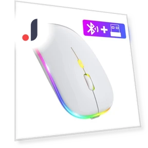 Wireless Mouse with RGB LED Backlight — Mouse Pads, Meiteai-All