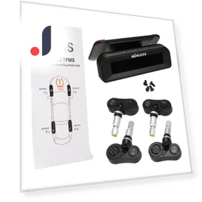 Wireless Solar-Powered Real-Time Tire Pressure Monitoring System — TPMS Sensor Replacements, Zeblaze
