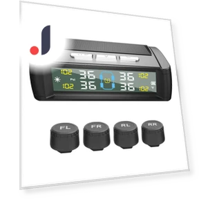Wireless Solar Tire Pressure Monitoring System — TPMS Sensor Replacements, TOMTOP JMS