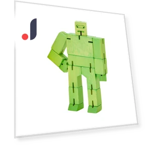 Wooden Cube Robot — Construction Kits, Bumblebee Digital