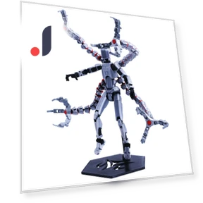 3D Printed Titan Robot Mobile Doll Set — Collectible Statues, Jiangnan C