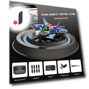 Electric Foam Fighter with One-Button Return — Flying Toys, All About Drones