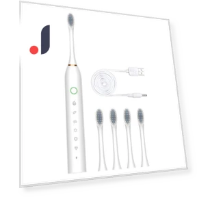 Electric Toothbrush with 4 Brush Heads — Electric Toothbrush Heads, Zoeneed