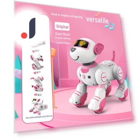 Interactive Singing and Dancing Robot Dog Toy — Interactive Animal Companions, StrideBox