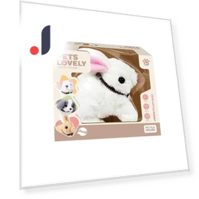 Realistic Robot Rabbit — Interactive Animal Companions, Flowers