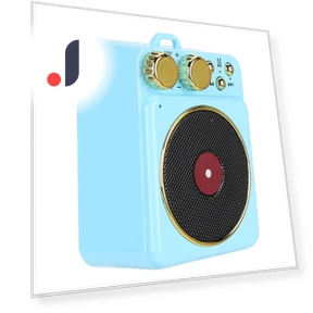 Retro Bluetooth 5.0 Speaker with Smart Voice Broadcast — Portable Sound Systems, Honor Electronics