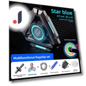 Smart Black Technology Fidget Spinner — Stress Relievers, Toys-Glory Fourall