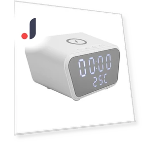 Smart Digital Alarm Clock with Wireless Charger — Alarm, Honor Electronics