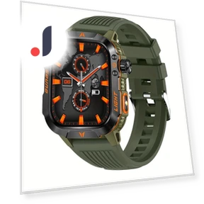 Tactical Sports Smartwatch with LED Flashlight — Wearable Accessories, QTLLBT