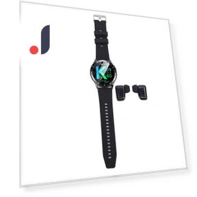 Ultra-thin Metal Smartwatch with Flip Cover for Headphones — Wearable Accessories, DIYelecs