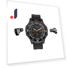 Unisex Bluetooth Smartwatch with Heart Rate Monitoring — Wearable Accessories, Tiktop2