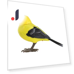 Voice and light controlled fun bird imitation toy — Interactive Learning Devices, Shredded cabbage