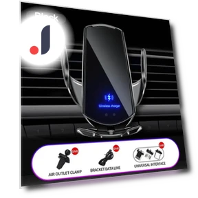 Wireless Car Charger with Automatic Clamp — Chargers, Fast charging