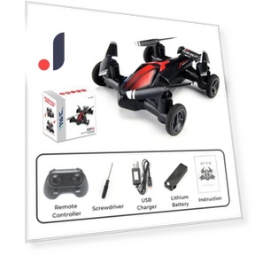 2-in-1 Radio-Controlled Drone Land-Air — Remote Control Aircraft, JJRC