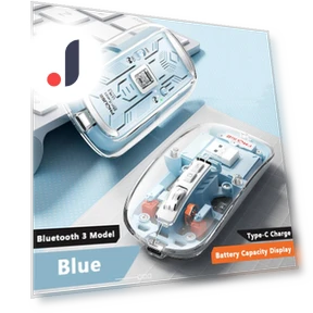 Bluetooth Wireless Mouse with LED Battery Display — Mouse Pads, VAORLO